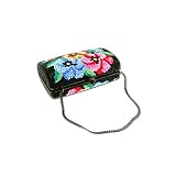 Multicolor Flowers with Suitcase Style Swarovski Crystal Purse