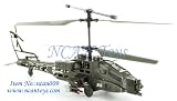 RC Toys Village New Model Apache Military 3CH RC Helicopter   Bonus 1 Free Blades Set  