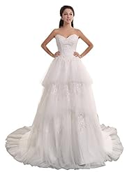 Strapless Polyester/Viscose Lace Sequined Beaded Sweetheart Party Dress  with a Watteau Train 