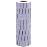 White with Black "Expiration Date" Labels to fit Motex&reg; MX5500 Price Guns 16 pack (Free ink roll included)