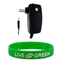 Laptop Netbook AC Wall-Home Charger Adapter for MSI Wind U100 Laptops (Laptop NOT Included) + Bonus Young Micro TM - Live Green WristBand