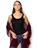 Azuri Silk Chiffon Wrap - 110 Colors, Wine