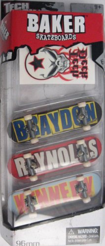Tech Deck 3 pack: Baker + Stickers