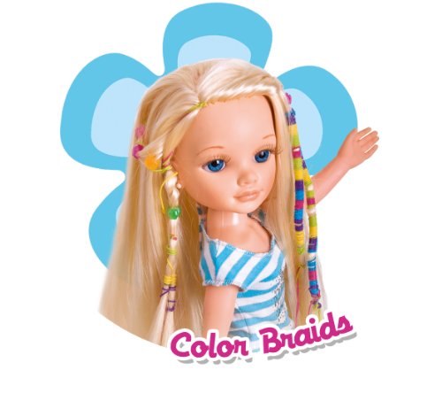 Imagen 4 de Famosa Nancy Maletín de peinados - Muñeca articulable con pelo largo y maletín con set de peinado (43 cm)