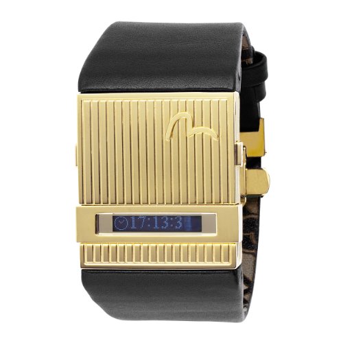 EVISU Men's EV-7012-03 Habara Gold-Tone Stainless Steel Organic Digital Watch