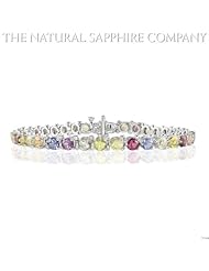 11.53ct. Natural Untreated Multi-color Sapphire Bracelet.