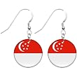 Singapore Flag Earrings