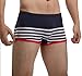 Henrny Mens Colorful Stripes Tight Boxer Shorts