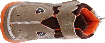 Zooligans Deano the Dinosaur Mid Toddler's Shoes Size US 5, Regular Width, Color Brown/Chocolate/Orange