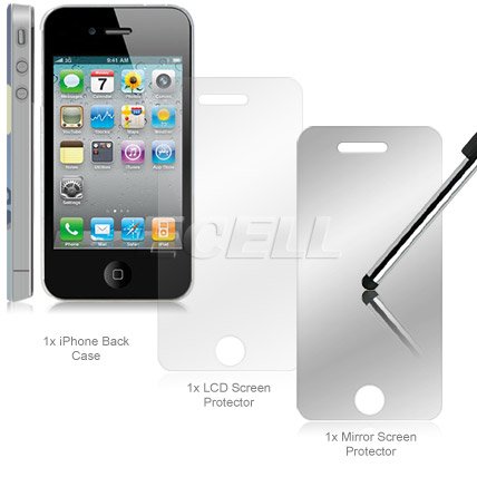 Ecell - HEADCASE HALLOWEEN FRANKENSTEIN BACK CASE LCD PROTECTORS FOR iPHONE 4 4S