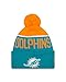 New Era Miami Dolphins 2015 Sport Knit Cuffed Pom Knit Cap/Beanie