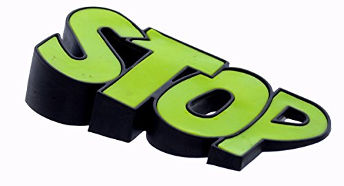 Door Stopper - Heavy Duty Wedge - Home or Office - Unique STOP Words Design