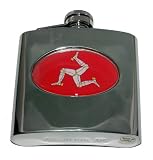 FLASK47 Isle of Man Flag Celtic 6 oz Flask