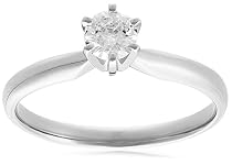 14k Choice of White or Yellow Gold Round Diamond Solitaire Engagement Ring (1/3 ct, H-I Color, SI2-I1 Clarity)