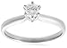 14k White or Yellow Gold Round Diamond Solitaire Engagement Ring (1/3 ct, H-I Color, SI2-I1 Clarity)