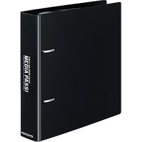 【クリックでお店のこの商品のページへ】コクヨS&T CD/DVD用ファイル MEDIA PASS トールサイズ 黒 EDF-DME10D