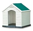 Keter 17360369 Hundehütte Dog House, Kunststoff, beige/grün
