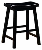 Coaster 29-Inch Dining Barstool, Black Set of 2