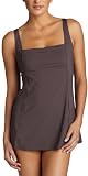 Calvin Klein Women's Pleat Front Swim Dress