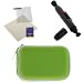 GTMax Green Universal Camera Eva Case + Lens Pen Pocket Cleaning Brush + Universal LCD Screen Protector for Olympus VG-110, VR-320, VG-140, VG-130, VG-120, VR-310, T-100, SP-700, Stylus 5010, 7030, 7040, 1030 SW, 850, 790, 7000, 1040, 1010, 840, 830, 820, 810, 780, 760, 750, 740, 710, 600, 1200, 1020, 1000, FE-350, FE-340, FE-330, FE-320, FE-300, FE-700, FE-4000, FE-4010, FE-5020, FE-7010, FE-4030, FE-4020, FE-47
