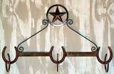 Lone Star Horseshoe Hat & Coat Rack