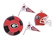 Georgia 4 Piece Sports Ornament Set