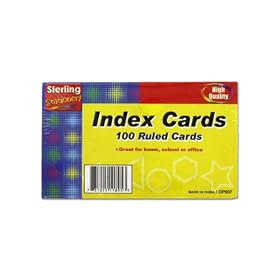 Ruled index sheets - Case of 48