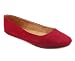 SUEDE ROUND TOE FLAT