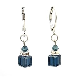 Earrings - E204 - Crystal Cube ~ Montana