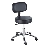 Safco Lab Stool with Back, Pneumatic Lift