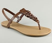 Ruched Thong Sandal