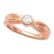 18K Rose Gold Diamond Solitaire Engagement Ring - 0.25 Ct.