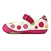 Momo Baby Girls First Walker/Toddler Rainbow Dots Mary Jane Leather Shoes