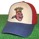 Atlanta Braves Red/Ivory Pastime Piping Adjustable Hat