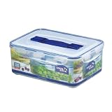Lock&Lock 159-Fluid Ounce Rectangular Container with Handle and Tray, Tall, 19-1/2-Cup