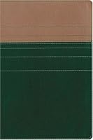 NVI/NIV Biblia bilingüe Dos Tonos Italiana, Verde Oscuro/Bronceado