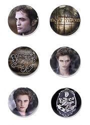 The Twilight Saga: New Moon - Merchandise (6 Piece Button Set - Edward #1) (Size: 1" Each)