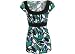 Misses AGB Bold Outlook Blue/Green Print Top