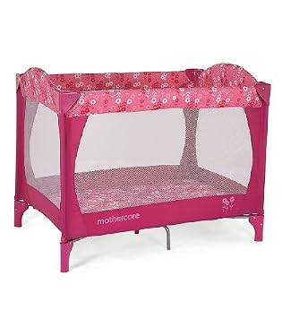Mothercare Classic Travel Cot - Daisy (Pink)
