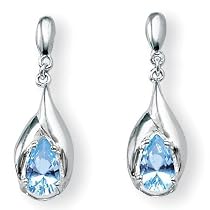 Blue Topaz Earrings