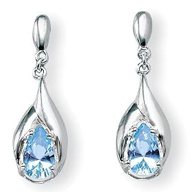 Blue Topaz Earrings by Palm Beach Jewelry