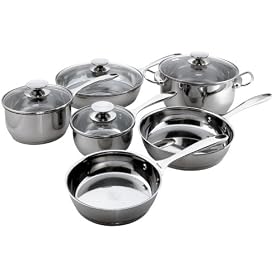 Berndes Cucinare Stainless Induction 10-Piece Cookware Set