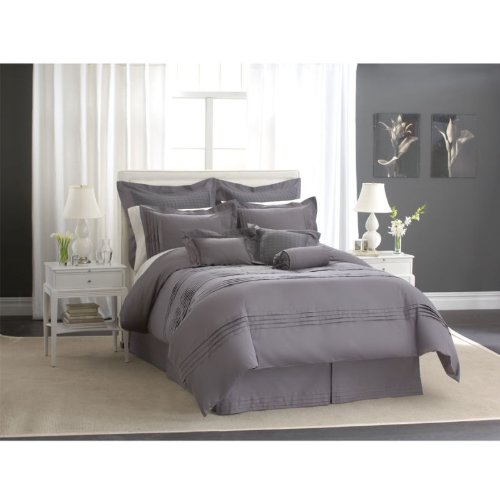Charisma Riverside Collection King Sham Stone Gray