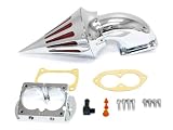 2002-2009 Kawasaki 1500/1600 Fuel Injected Vulcan Meanstreak Cruiser High Quality Chrome Billet Aluminum Cone Spike Air Cleaner Kit Intake Filter Motorcycle