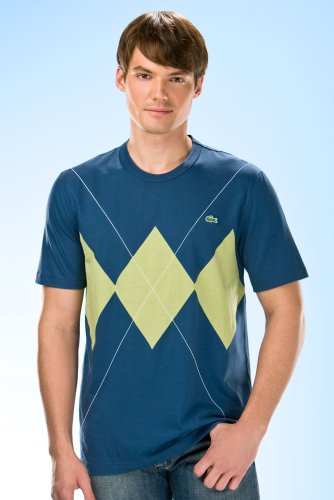 Short Sleeve Oversized Argyle Jersey T-Shirt