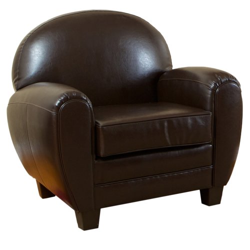 BEST Leather Cigar Chair, Chocolate Brown