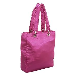 Toss Designs Ruffle Satin Jacqueline Tote