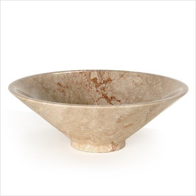Bundle-83 Funnel Vessel Sink Strata Marble