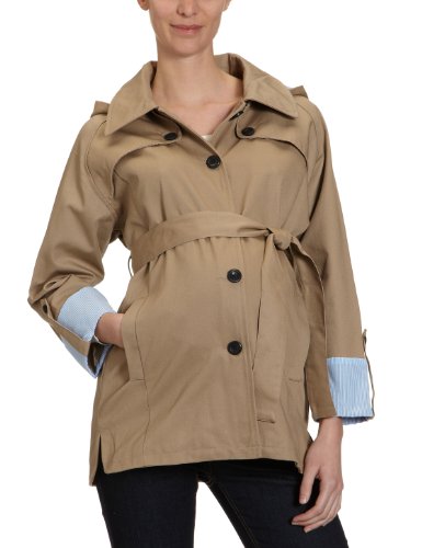 MAMALICIOUS Damen Umstandsmode Jacken/ Mantel 13072483, Gr. 36 (S), Beige (SILVER MINK) Preisvergleich