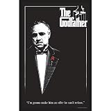 The Godfather Movie (Red Rose) Blacklight Poster Print - 24x36